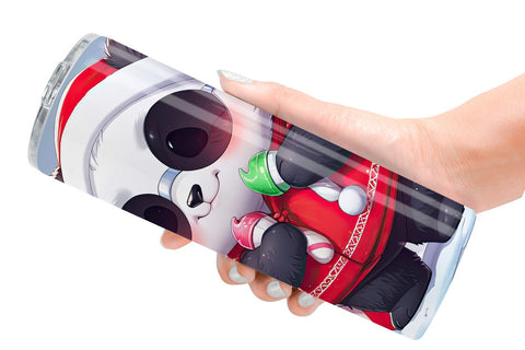 Tumbler Panda Christmas Sublimation artnoy 