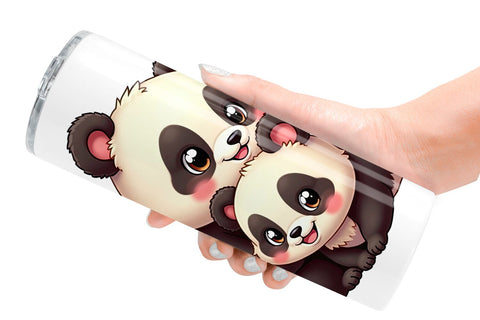 Tumbler Panda Mother's Day Sublimation artnoy 