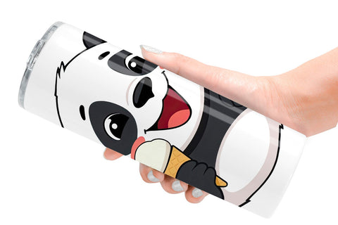 Tumbler Panda with Ice Cream Sublimation artnoy 
