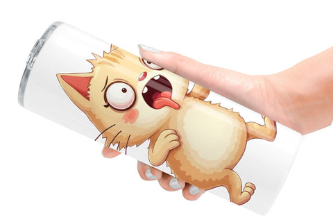 Tumbler Panic Cat Sublimation artnoy 