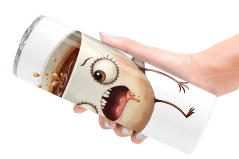Tumbler Panic Coffee Sublimation artnoy 