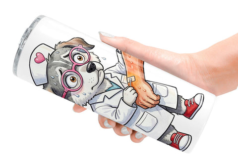 Tumbler Panic Mode Dog Nurse Prints Sublimation artnoy 