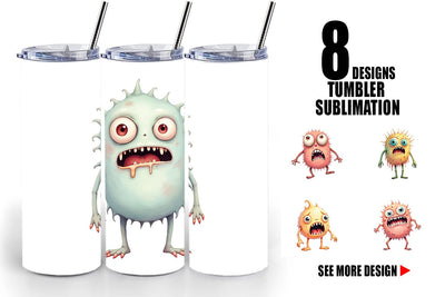 Tumbler Panic Monster Sublimation artnoy 