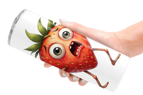 Tumbler Panic Strawberry Sublimation artnoy 