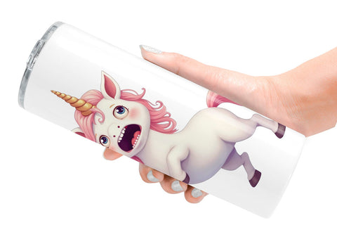 Tumbler Panic Unicorn Sublimation artnoy 