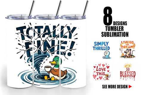 Tumbler Passive Aggressive Positivity Pastel Snark Sublimation artnoy 