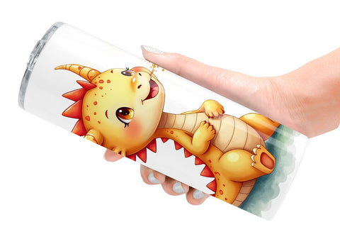 Tumbler Pastel Dreamy Dragons Sublimation artnoy 