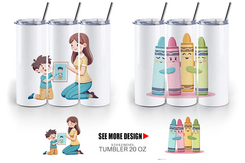 Tumbler Pastel Felt Class Sublimation artnoy 