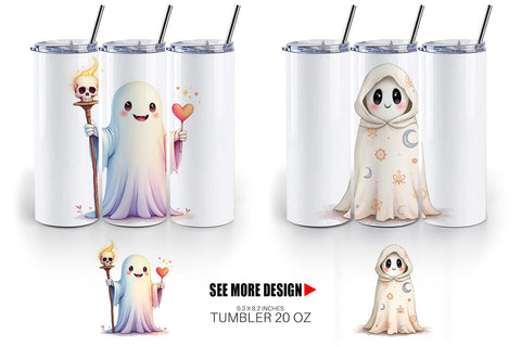 Tumbler Pastel Necromancer Ghost Sublimation artnoy 