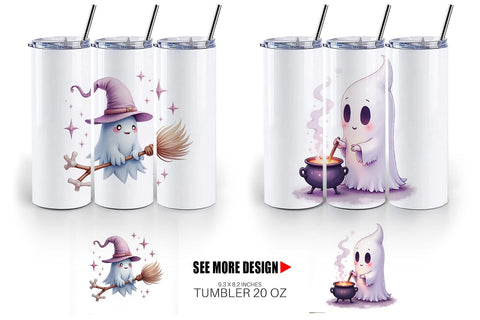 Tumbler Pastel Necromancer Ghost Sublimation artnoy 