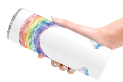 Tumbler Pastel Nursery Rainbow Sublimation artnoy 