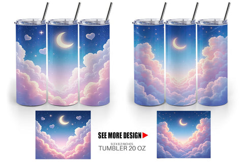 Tumbler Pastel Sky Sublimation artnoy 