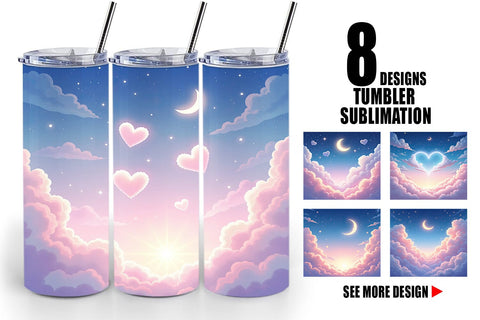 Tumbler Pastel Sky Sublimation artnoy 