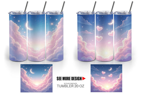 Tumbler Pastel Sky Sublimation artnoy 