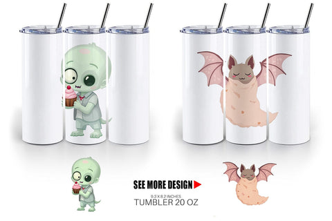 Tumbler Pastel Spook Parade Sublimation artnoy 