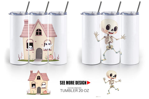 Tumbler Pastel Spook Parade Sublimation artnoy 