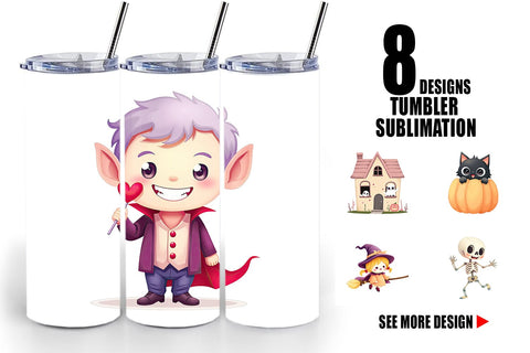 Tumbler Pastel Spook Parade Sublimation artnoy 