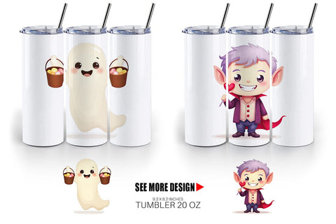 Tumbler Pastel Spook Parade Sublimation artnoy 