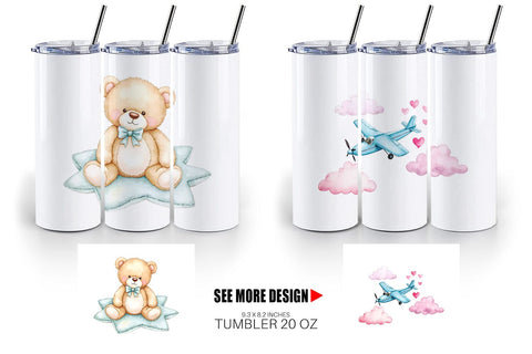 Tumbler Pastel Toyland Sublimation artnoy 