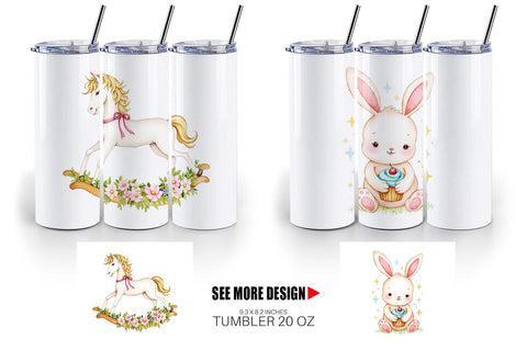 Tumbler Pastel Toyland Sublimation artnoy 