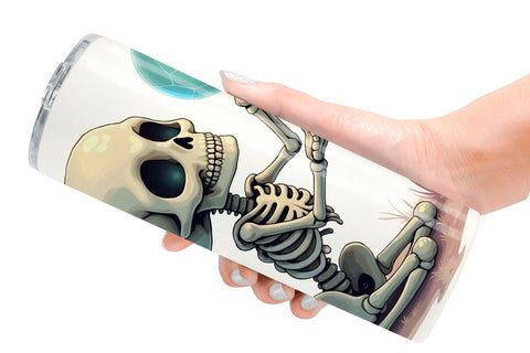Tumbler Pastel Witch Skeleton Sublimation artnoy 