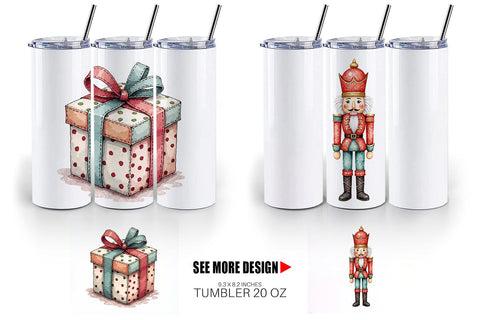 Tumbler Patchwork Christmas Cute Sublimation artnoy 