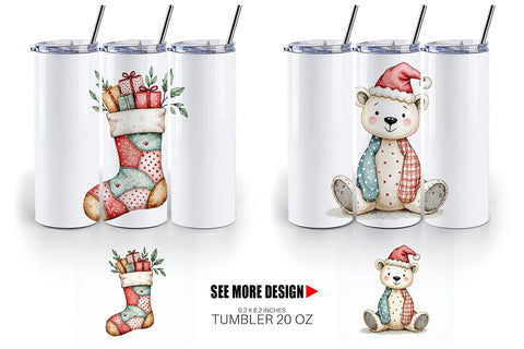 Tumbler Patchwork Christmas Wonder Sublimation artnoy 