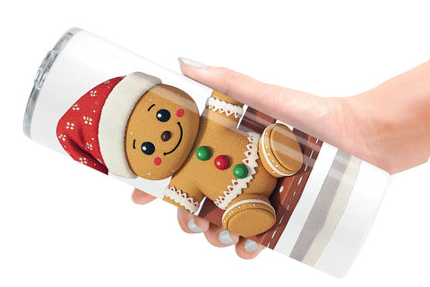 Tumbler Patchwork Gingerbread Sublimation artnoy 