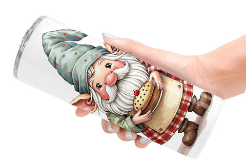 Tumbler Patchwork Gnomes Sublimation artnoy 