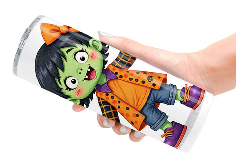 Tumbler Patchwork Halloween Friends Sublimation artnoy 