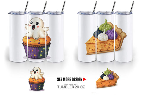 Tumbler Patchwork Halloween Treats Sublimation artnoy 
