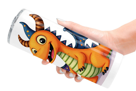 Tumbler Patchwork Magical Creatures Sublimation artnoy 
