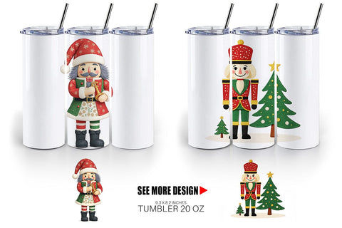 Tumbler Patchwork Nutcracker Sublimation artnoy 