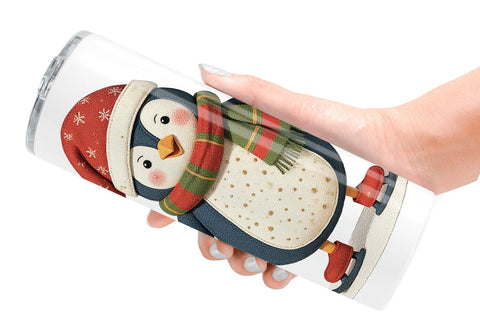 Tumbler Patchwork Penguin Sublimation artnoy 