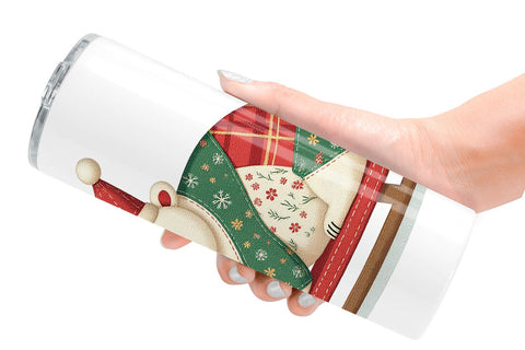 Tumbler Patchwork Polar Bear Sublimation artnoy 