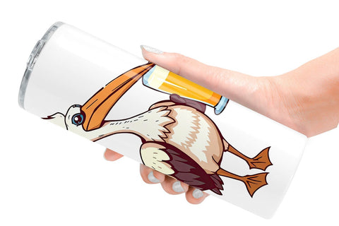 Tumbler Pelican Beer Day Sublimation artnoy 