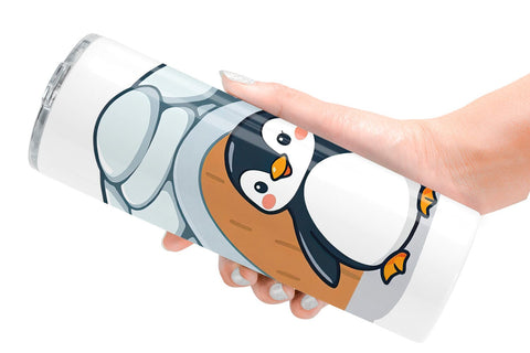 Tumbler Penguin and Igloo Sublimation artnoy 