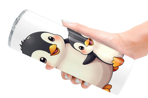 Tumbler Penguin Mother's Day Sublimation artnoy 