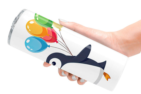 Tumbler Penguin with Balloons Sublimation artnoy 