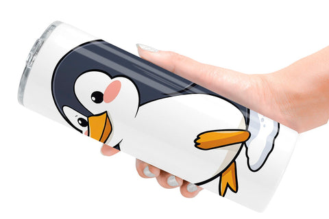 Tumbler Penguin with Snowball Sublimation artnoy 