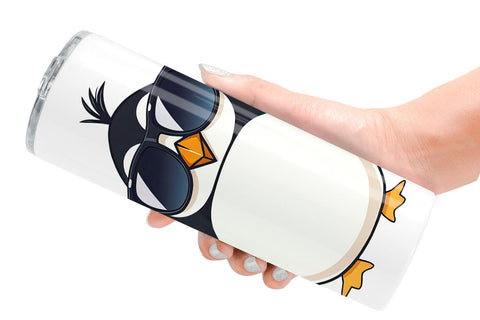 Tumbler Penguin with Sunglasses Sublimation artnoy 