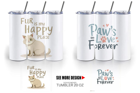 Tumbler Pet Love Quotes Sublimation artnoy 