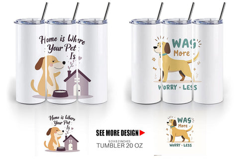 Tumbler Pet Love Quotes Sublimation artnoy 