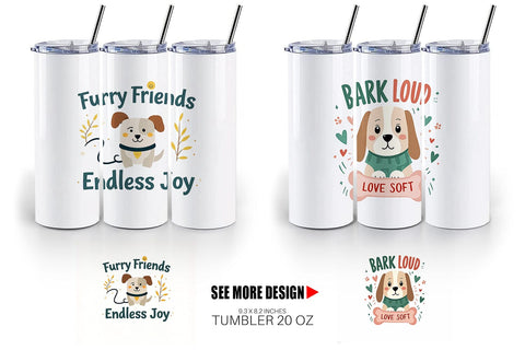 Tumbler Pet Love Quotes Sublimation artnoy 