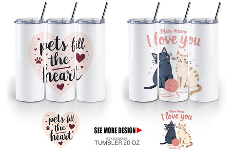 Tumbler Pet Love Quotes Sublimation artnoy 
