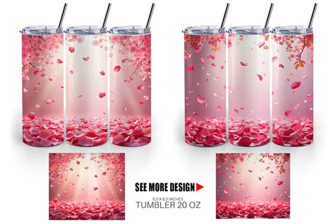 Tumbler Petal Rain Sublimation artnoy 