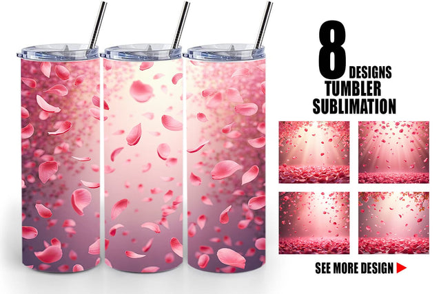 Tumbler Petal Rain Sublimation artnoy 