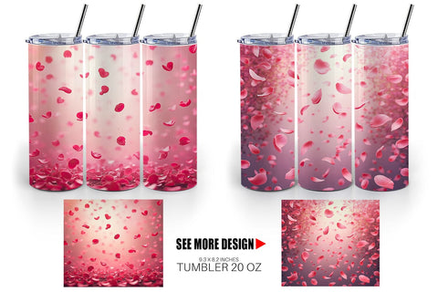Tumbler Petal Rain Sublimation artnoy 