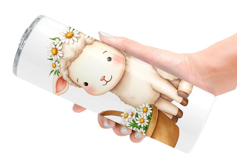 Tumbler Picnic with Farm Animal Sublimation artnoy 