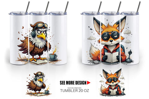 Tumbler Pilot Grumps Sublimation artnoy 